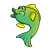 Fish with Open Mouth Color PNG