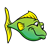 Smiling Fish Color PNG