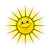 Smiling Sun Color PNG