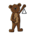 Triangle Bear Color PNG