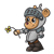Knight Teddy Bear Color PNG
