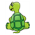 Sitting Green Turtle Color PDF