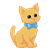 Orange Kitten Color PNG