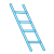 Thin Blue Ladder Color PNG