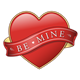 Red Heart with Be Mine