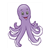Grinning Octopus Color PDF