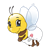 Baby Bee Color PNG