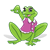 Green Frog  Color PNG