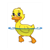 Swimming Duck Color PDF