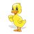 Pointing Duck Color PNG