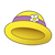 Yellow Lady's Hat Color PNG