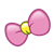 Pink and Yellow Bow Color PNG