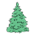 Evergreen Tree 1 Color PNG