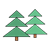 Two Trees Color PNG