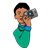 Man with Camera Color PNG