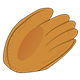 Brown Baseball Glove 