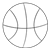 Basketball 3 Line PNG