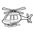 Green Helicopter Line PNG
