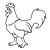 Rooster Line PNG