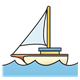 Boat on Ocean 