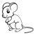 Brown Mouse Line PNG