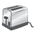 Silver Toaster Color PNG