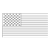 United States Flag Line PNG