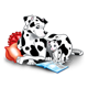 Dalmatians Reading with red pillows