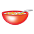Red Bowl of Cereal Color PNG