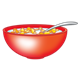 Red Bowl of Cereal 