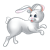 Gray Bunny Color PNG