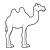 Two-Humped Camel Line PNG