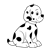 Dalmatian Puppy Line PNG