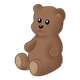 Brown Teddy Bear sitting