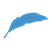 Blue Feather Color PNG