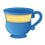 Blue Teacup Color PDF