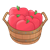 Apples in Basket Color PNG