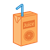 Orange Juice Box Color PNG