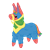Donkey Piñata Color PNG