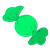 Round Green Candy Color PNG