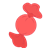 Round Red Candy Color PNG