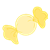Round Yellow Candy Color PNG