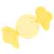 Round Yellow Candy 
