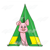 Pig in Tent