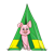 Pig in Tent Color PNG
