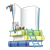 Mouse Asleep on Books Color PNG