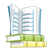 Three Books Color PNG