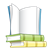 Three Books Color PNG
