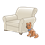 White Chair Color PNG