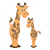 Two Giraffes Color PDF